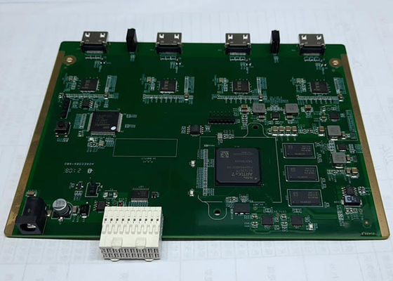 High Frequency Multilayer PCB Assembly 6OZ FR4 SMT DIP HASL Pb Free