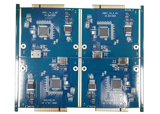 Blue SMT Multilayer HDI PCB Assembly Prototype For Driverless