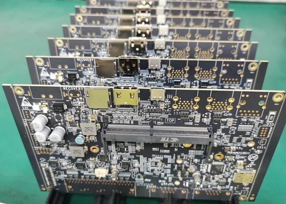 Black Fr4 Electronics Dip Assembled Pcb Smt For Industrial Control