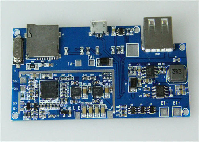 Blue SMT Multilayer HDI PCB Assembly Prototype For Driverless